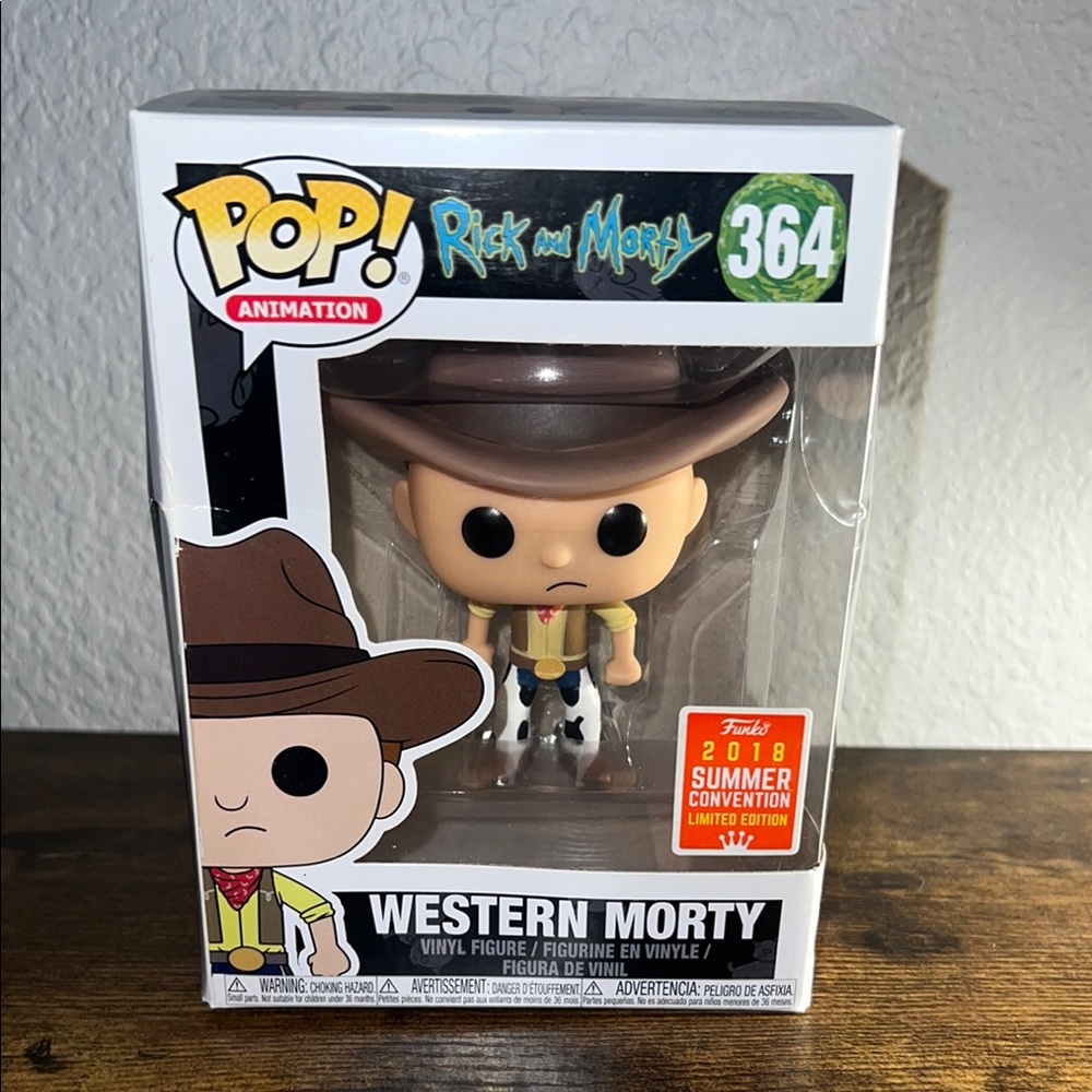 Funko Western Morty Vinyl Figure with Brown Hat